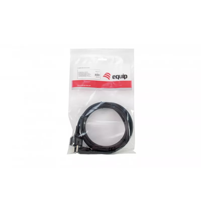 Equip kvaliteetne toitekaabel, C5 pistikupesale Schuko, 3,0 m, 3 m, C5 liitmik, CEE7/7, H05VV-F3G, 250 V, 2,5 A