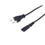Equip kvaliteetne toitejuhe, C7 kuni 2-kontaktiline Euro, 3,0 m, 3 m, 2-kontaktiline, C7 pistikupesa, H03VVH2-F, 250 V, 2,5 A