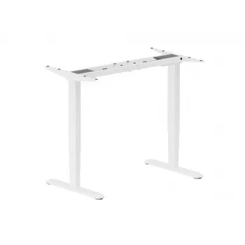 Elektriline istuva-seisva lauaraam EQUIP ERGO, valge — 2-jalgne mootoriga raam, 100–170 cm laius, 600 mm sügavus, 125 kg kandevõime