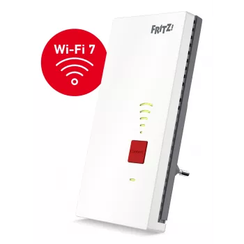 FRITZ!Repeater 2700 – Wi‑Fi 7 võrgukorduskomplekt Mesh Set 2700, kahesageduslik 2,4/5 GHz, 6500 Mbit/s, 2,5 Gigabit Ethernet