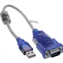 InLine 33304X USB-jadaadapteri kaabel ferriidiga, USB-A kuni 9-viiguline isane D-sub
