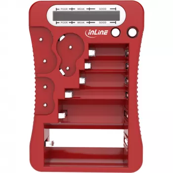 InLine 01285R akutester LCD-ekraaniga