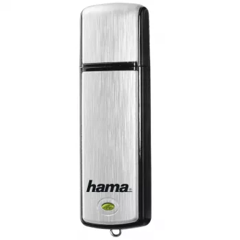 Hama Fancy USB-mälupulk 128 GB USB Type-A 2.0 Must, Hõbedane