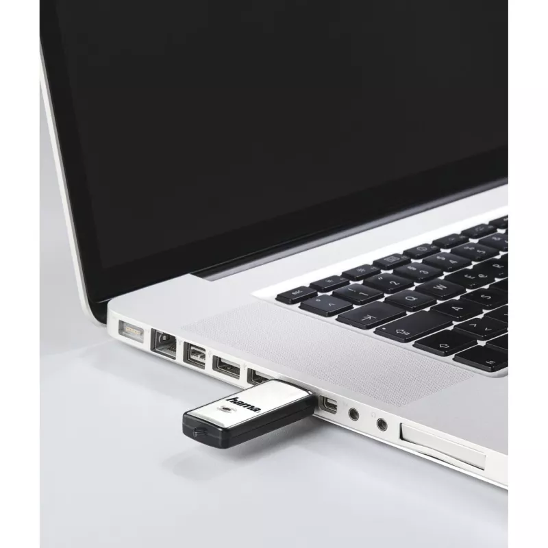 Hama Fancy USB-mälupulk 128 GB USB Type-A 2.0 Must, Hõbedane