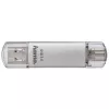 Hama C-Laeta USB-mälupulk 64 GB USB Type-A / USB USB-C 3.2 Gen 1 (3.1 Gen 1) Hõbedane