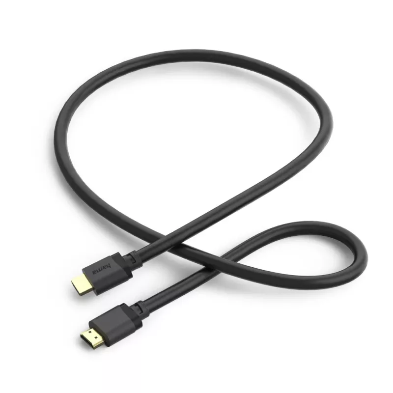 Hama 00202027 HDMI-kaabel 1 m HDMI Type A (Standard) Must