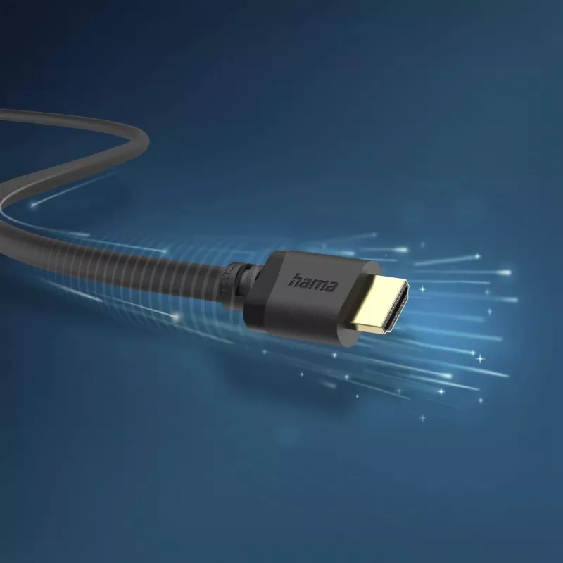 Hama 00202027 HDMI-kaabel 1 m HDMI Type A (Standard) Must