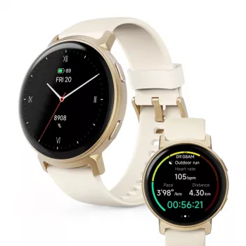 Hama Arion 3,35 cm (1,32-tolline) AMOLED 43 mm Digitaalne 466 x 466 pikslit Puuteekraan Kuldne GPS (satelliit)
