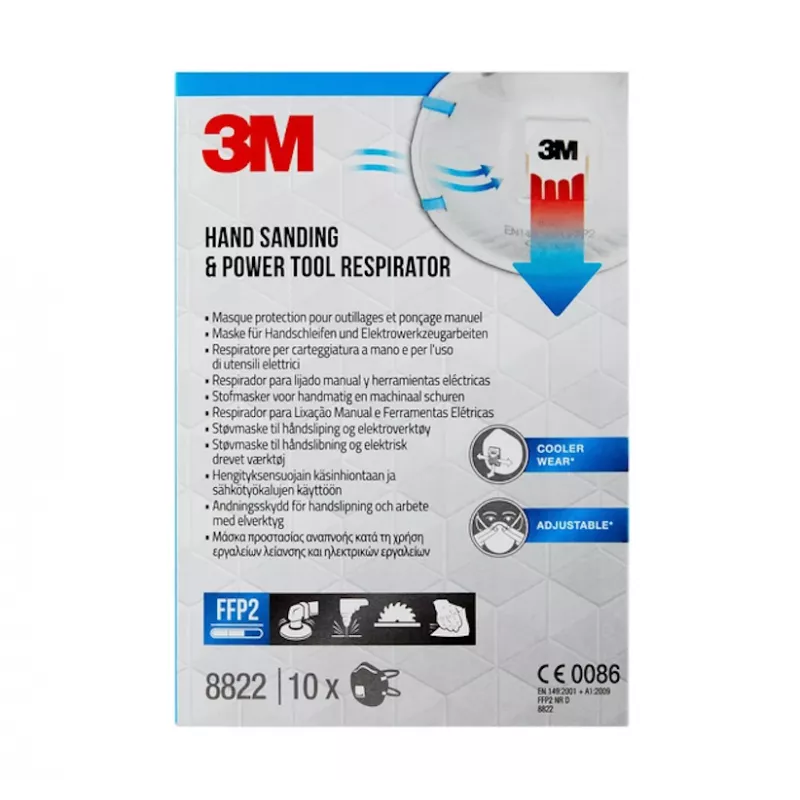 3M 8822 FFP2 10 tk Topselmask