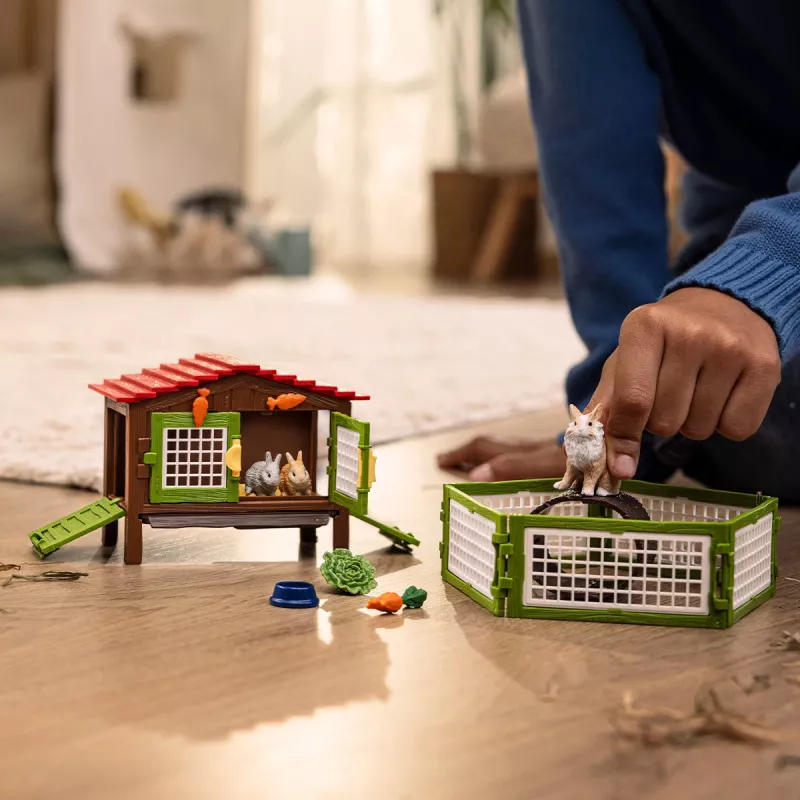 schleich FARM WORLD Küülikupuur, Loom, Talu, Talu loomad / talumänguasjad, 3 a, Mitmevärviline