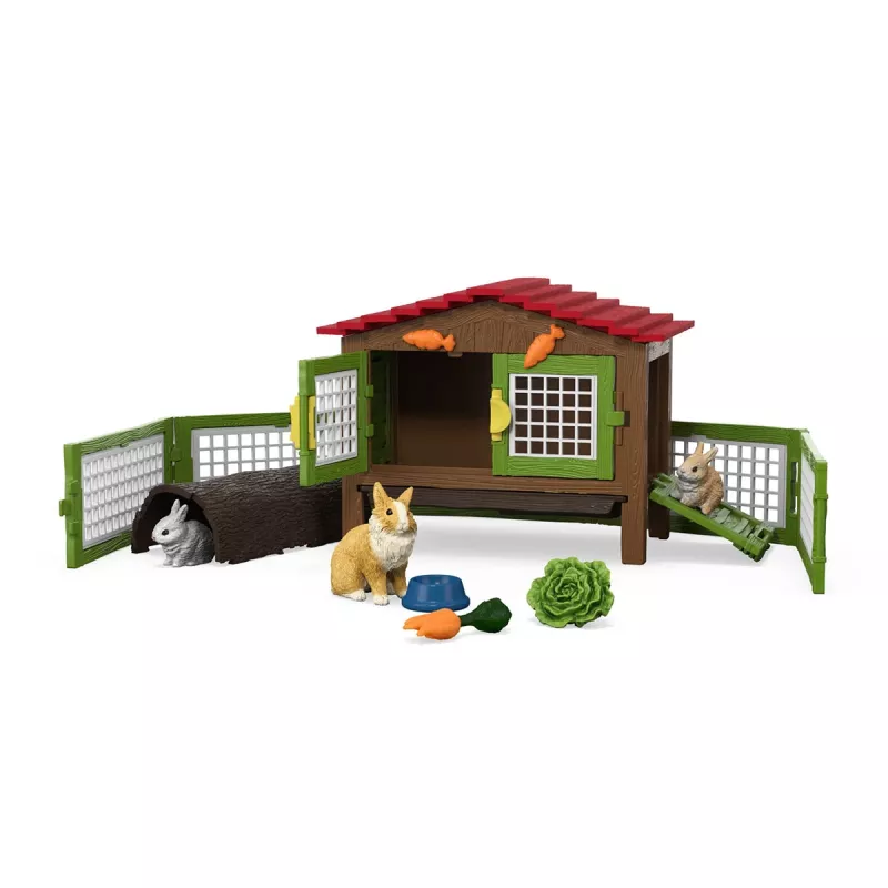 schleich FARM WORLD Küülikupuur, Loom, Talu, Talu loomad / talumänguasjad, 3 a, Mitmevärviline
