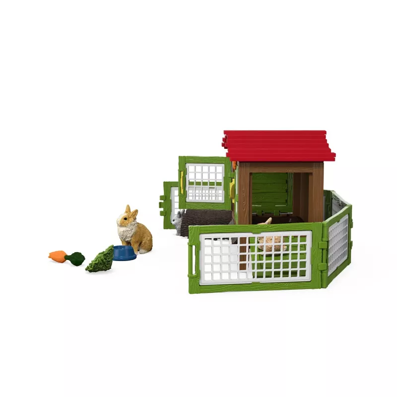 schleich FARM WORLD Küülikupuur, Loom, Talu, Talu loomad / talumänguasjad, 3 a, Mitmevärviline
