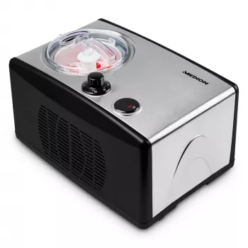 MEDION MD 18387 kompressoriga jäätisemasin 1,5 L 150 W must, hõbedane