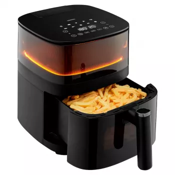 MEDION LIFE X10 XL Single 5 l 1500 W kuumaõhufritüür Must