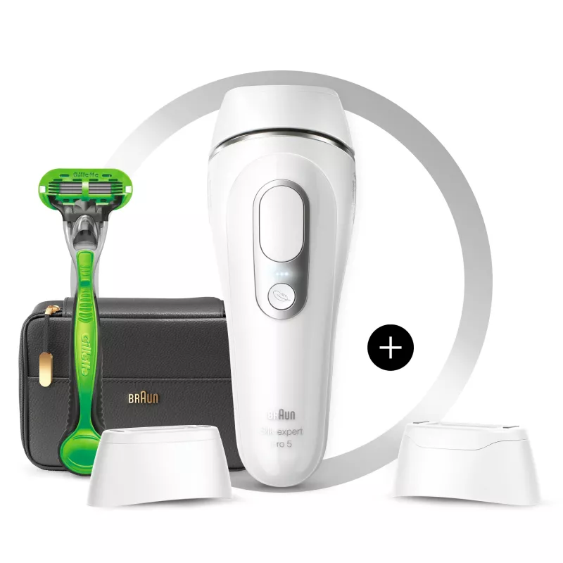 Braun Silk-expert Pro Silk·expert Pro 5 PL5145 intensiivne impulssvalgus (IPL) hõbedane, valge