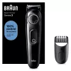 Braun BeardTrimmer 3 Beard Trm 3 BT3400, pestav, aku, must