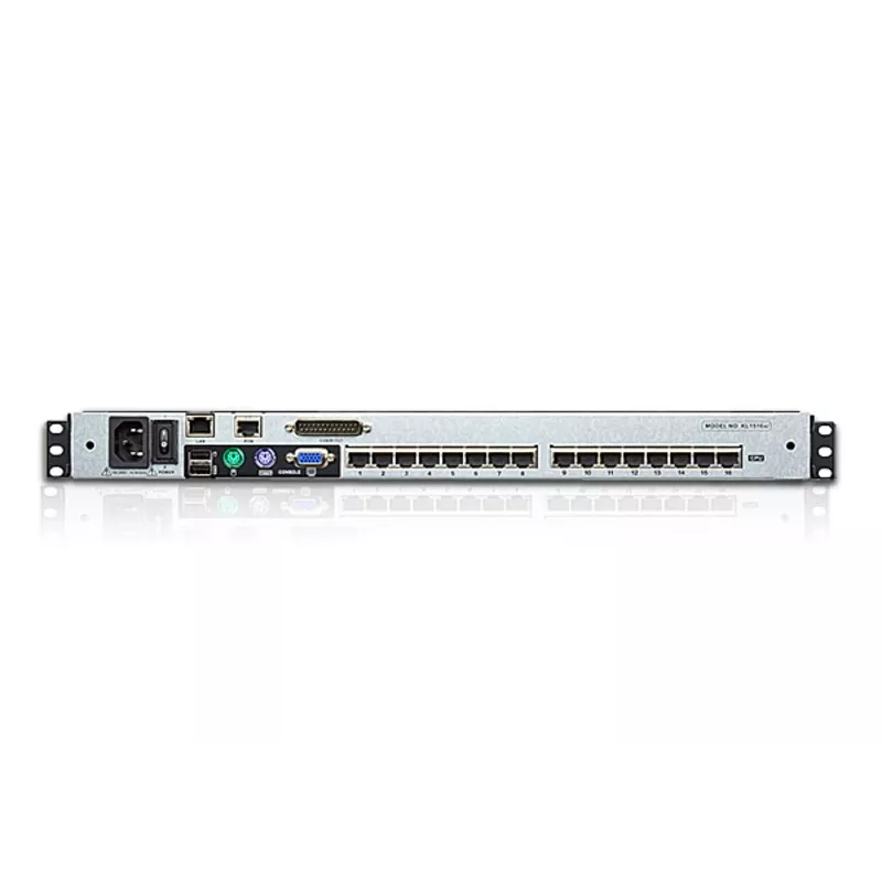 ATEN KL1516Ai KVM-lüliti hammasriiulile paigaldatav Must