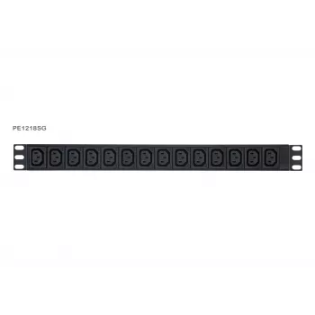 ATEN Basic Metered 1U PDU liigpingekaitsega, põhiline, mõõdetav, 1U, must, LCD, 18 vahelduvvoolu pistikupesa, C13 ühenduspesa