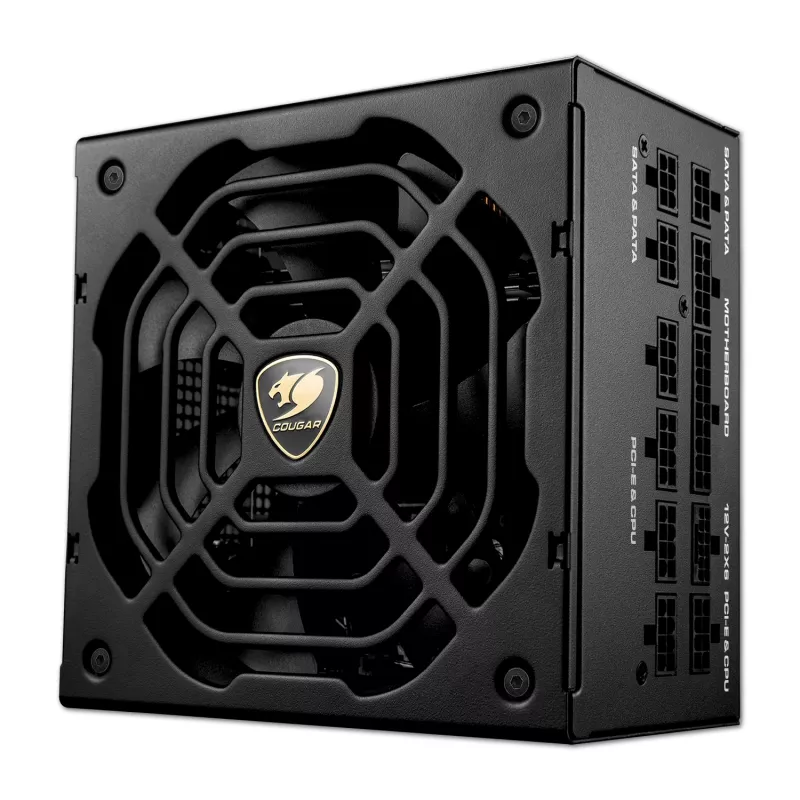 Toiteplokk COUGAR GR 1000W ATX3.1 PCIE 5.1 80 PLUS Gold, 1000 W, 20+4 pin ATX, 120 mm ventilaator