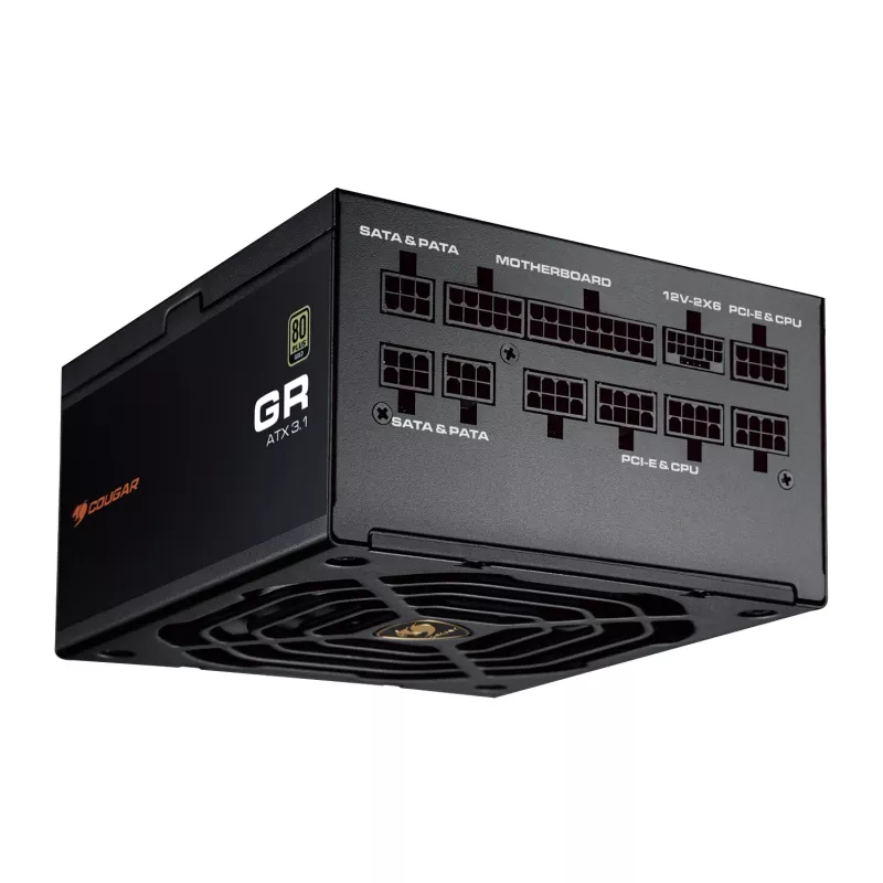 Toiteplokk COUGAR GR 1000W ATX3.1 PCIE 5.1 80 PLUS Gold, 1000 W, 20+4 pin ATX, 120 mm ventilaator