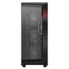XPG BATTLECRUISER II ST Mid-Tower Must, Midi Tower, PC, Must, ATX, EATX, micro ATX, Mini-ITX, roostevaba teras, Mängimine