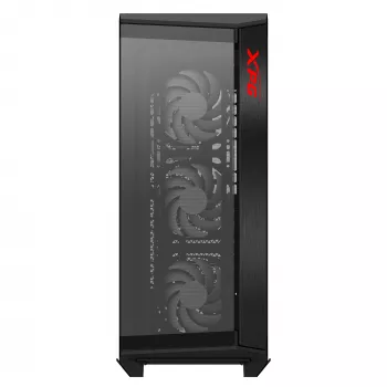 XPG BATTLECRUISER II ST Mid-Tower Must, Midi Tower, PC, Must, ATX, EATX, micro ATX, Mini-ITX, roostevaba teras, Mängimine