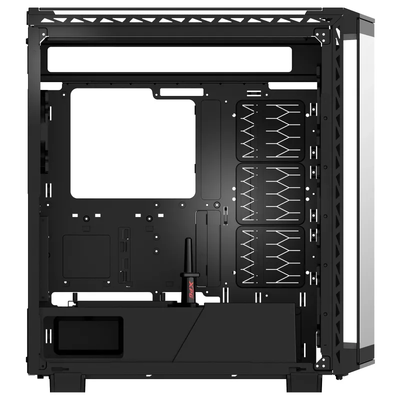 XPG BATTLECRUISER II ST Mid-Tower Must, Midi Tower, PC, Must, ATX, EATX, micro ATX, Mini-ITX, roostevaba teras, Mängimine