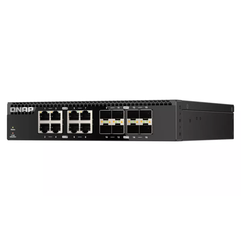QNAP QSW-3216R-8S8T võrgukommutaator Haldamata L2 10G Ethernet (100/1000/10000) Must