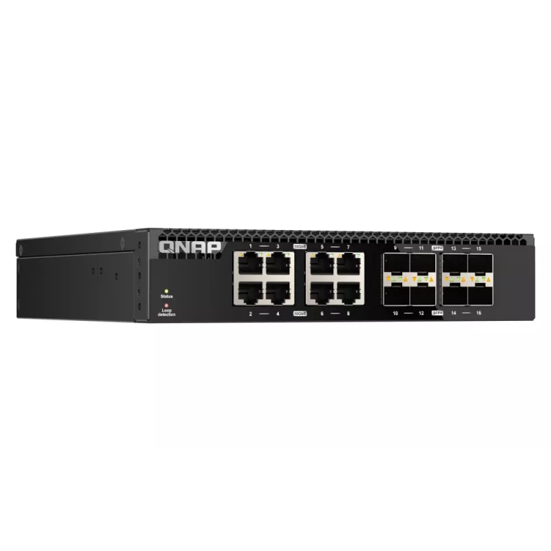 QNAP QSW-3216R-8S8T võrgukommutaator Haldamata L2 10G Ethernet (100/1000/10000) Must