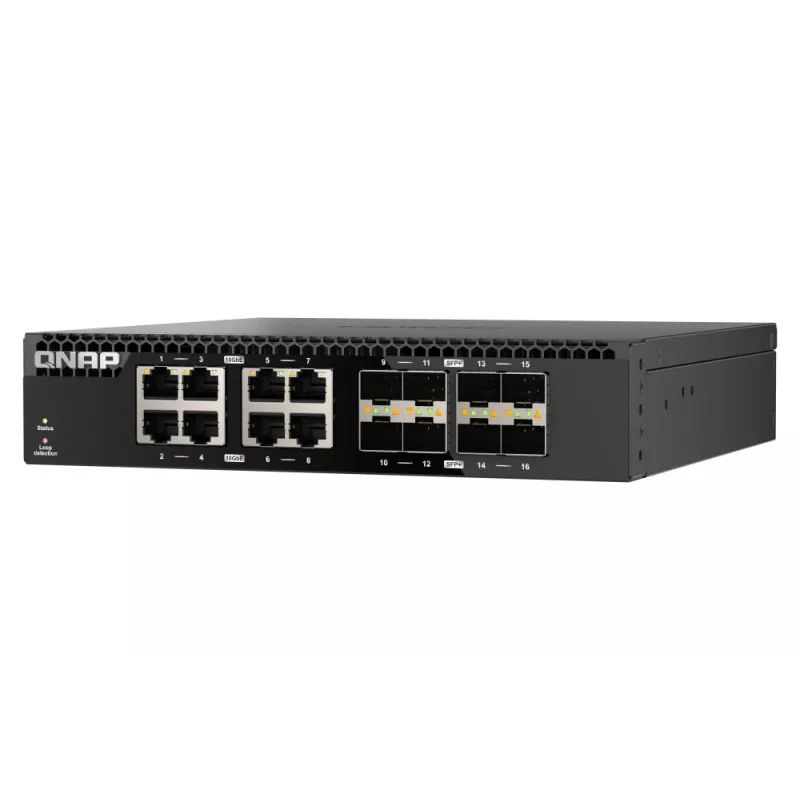 QNAP QSW-3216R-8S8T võrgukommutaator Haldamata L2 10G Ethernet (100/1000/10000) Must