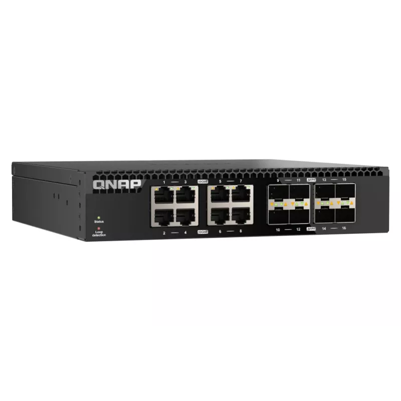 QNAP QSW-3216R-8S8T võrgukommutaator Haldamata L2 10G Ethernet (100/1000/10000) Must