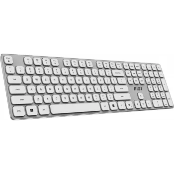 MSI FORGE K210 W COMBO Valge US klaviatuur, hiir kaasas, Kodukontor, USB, QWERTY, US inglise