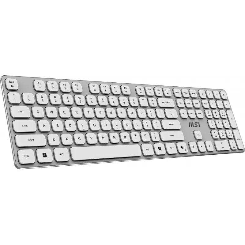 MSI FORGE K210 W COMBO Valge US klaviatuur, hiir kaasas, Kodukontor, USB, QWERTY, US inglise