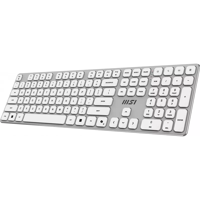 MSI FORGE K210 W COMBO Valge US klaviatuur, hiir kaasas, Kodukontor, USB, QWERTY, US inglise