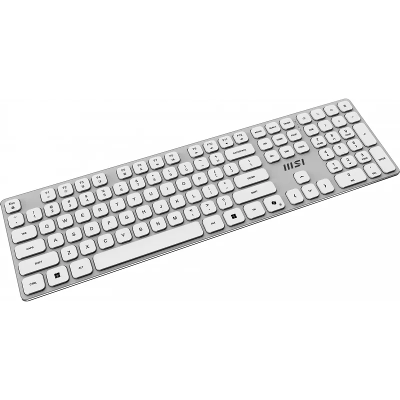 MSI FORGE K210 W COMBO Valge US klaviatuur, hiir kaasas, Kodukontor, USB, QWERTY, US inglise