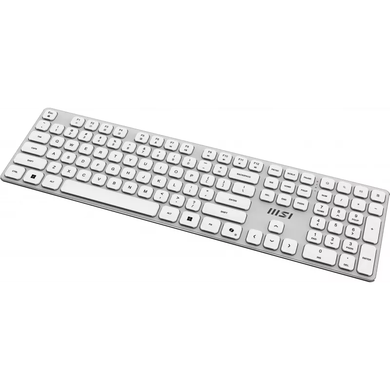 MSI FORGE K210 W COMBO Valge US klaviatuur, hiir kaasas, Kodukontor, USB, QWERTY, US inglise