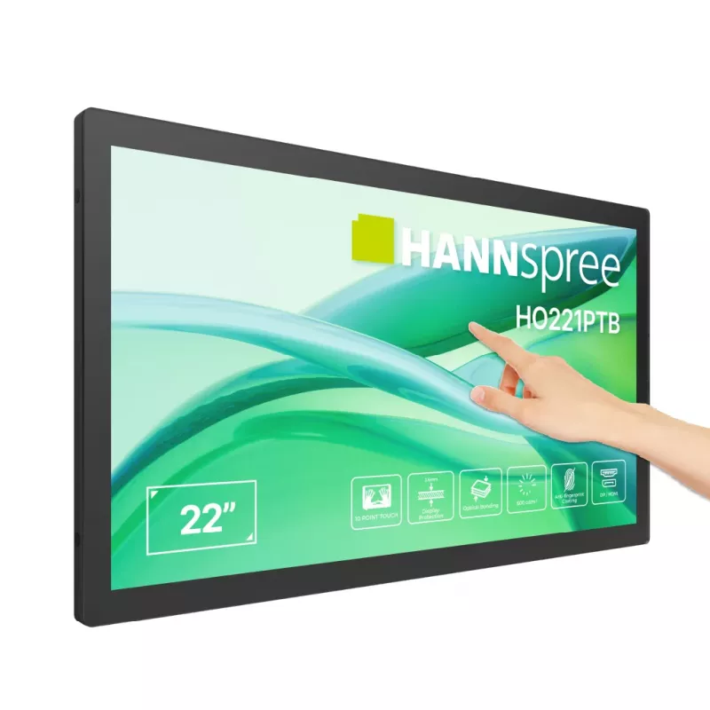 Hannspree 54,5cm (21,45 tolli) HO221PTB 16:9 M-TOUCH VGA+HDMI+USB
