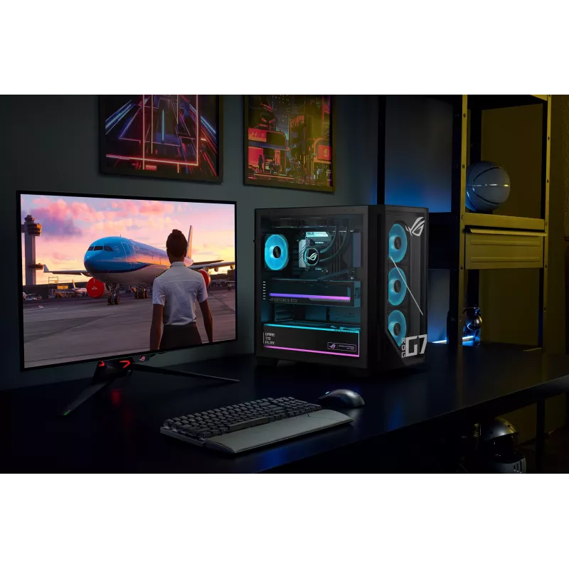 ASUS ROG G700 GM700TZ-R8400F004WS AMD Ryzen™ 5 8400F 32 GB DDR5-SDRAM 1 TB SSD NVIDIA GeForce RTX 5060 Ti Windows 11 Home tornarvuti Must