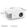 BenQ TH575i Standard throw projector 3800 ANSI lumens DLP 1080p (1920x1080) 3D Valge