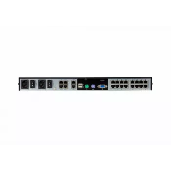 ATEN 16-pordine 2-siini CAT5e/6 KVM-over-IP-lüliti, LUC (sülearvuti USB-konsool), audio ja virtuaalse meedia toega