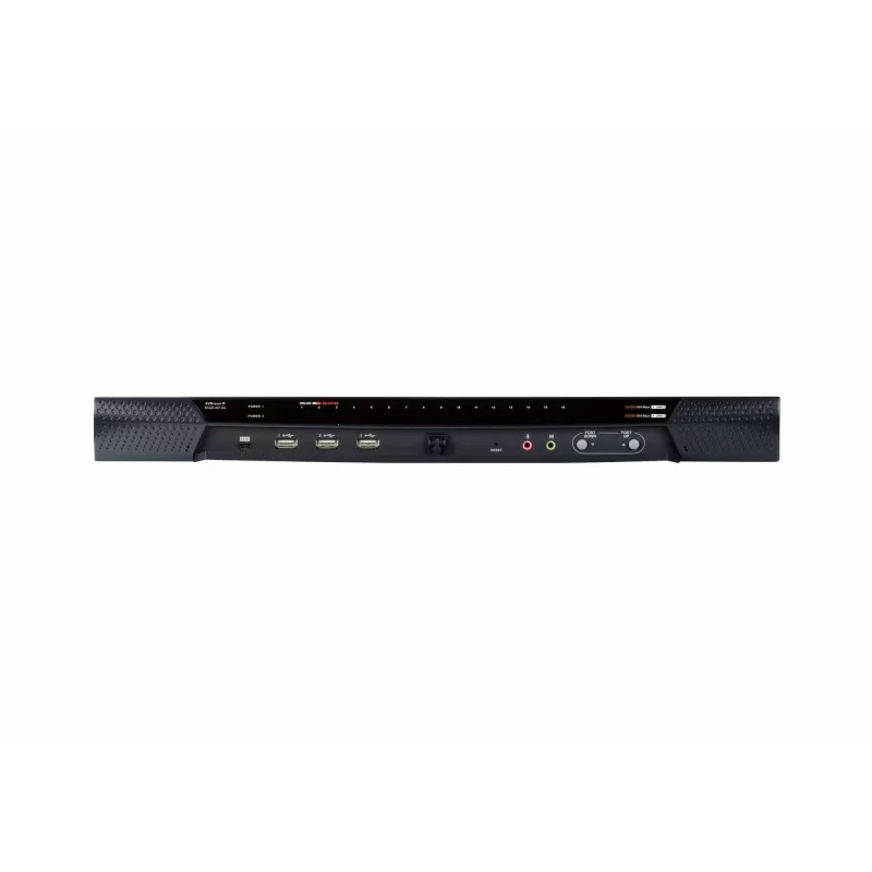 ATEN 16-pordine 2-siini CAT5e/6 KVM-over-IP-lüliti, LUC (sülearvuti USB-konsool), audio ja virtuaalse meedia toega