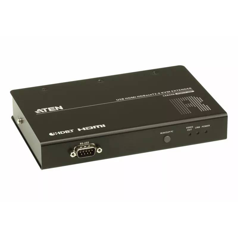 ATEN USB HDMI HDBaseT2.0 KVM pikendaja/kaugseade, vastuvõtja, juhtmega, 100 m, Cat5e, Cat6, Cat6a, 4096 x 2160 pikslit, must