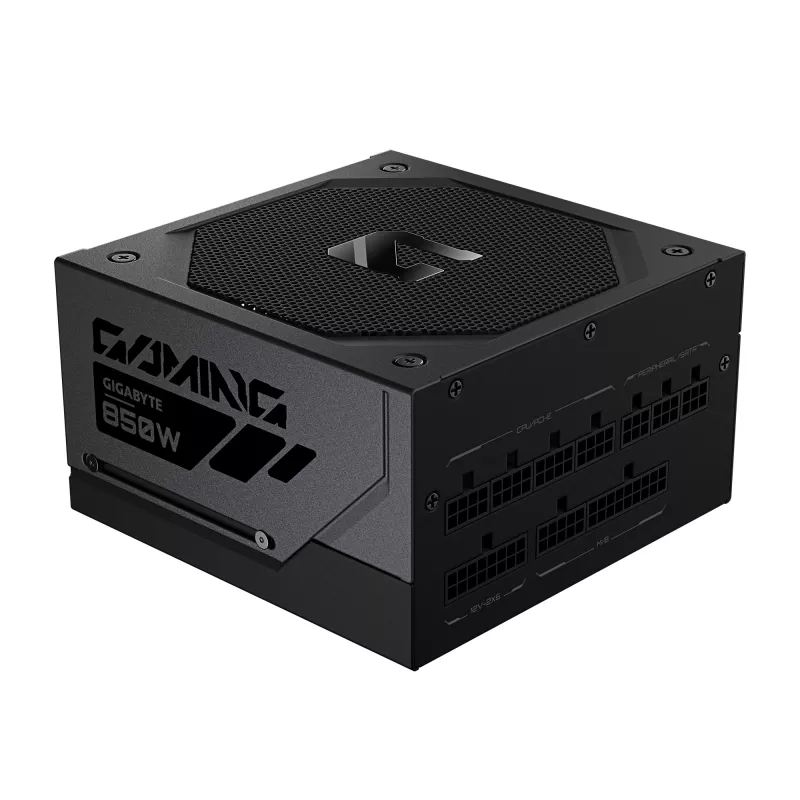 GIGABYTE GAMING 850GM PG5 toiteplokk - PCIe 5.1, 80 PLUS Gold, täismodulaarne disain, 135 mm ventilaator, ATX 3.1 ühilduv, EL pistik