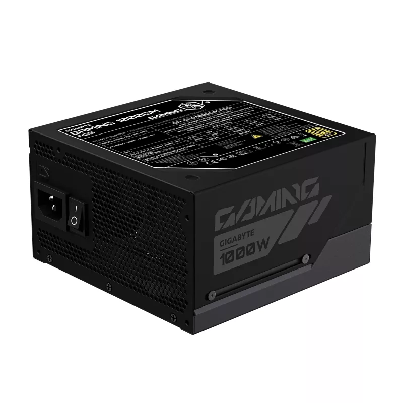 GIGABYTE GAMING 1000GM PG5 toiteplokk - PCIe 5.1, 80 PLUS Gold, täielikult modulaarne disain, 135 mm ventilaator, ATX 3.1 ühilduv, EL-pistik