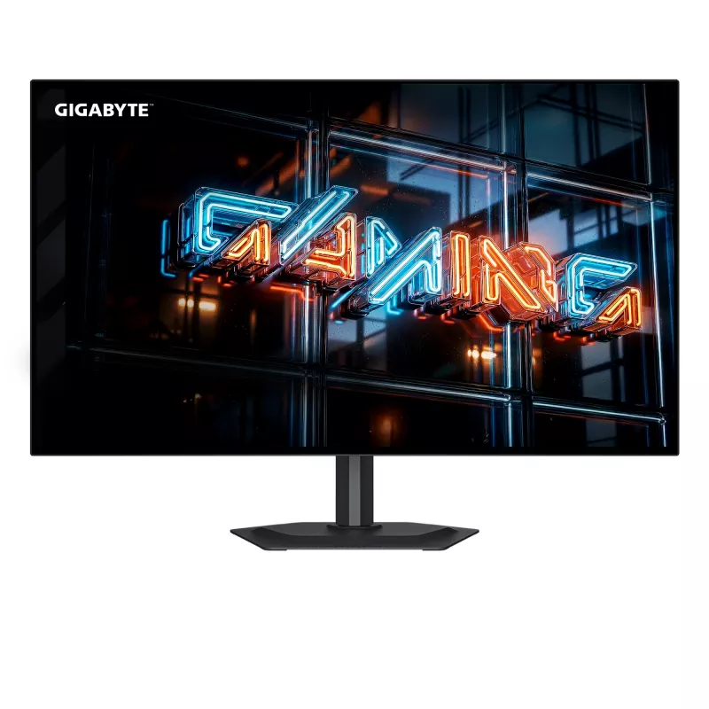 27-tolline GIGABYTE MO27Q28GR WOLED QHD mängurimonitor — 2560×1440, 280Hz, 0,03ms, 335 cd/m², HDMI 2.1, DisplayPort 1.4