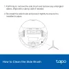 TP-Link Tapo RVA100 robot-tolmuimeja lisatarvikute komplekt — 2 pestavat HEPA-filtrit, peahari, 2 külgharja (must/valge)