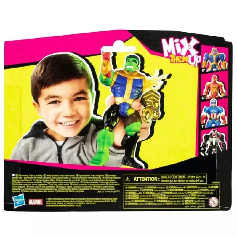 HASBRO Marvel MixMashers Avengers Hulk Mix-&-Match action figure, mitmevärviline, vanusele 4+