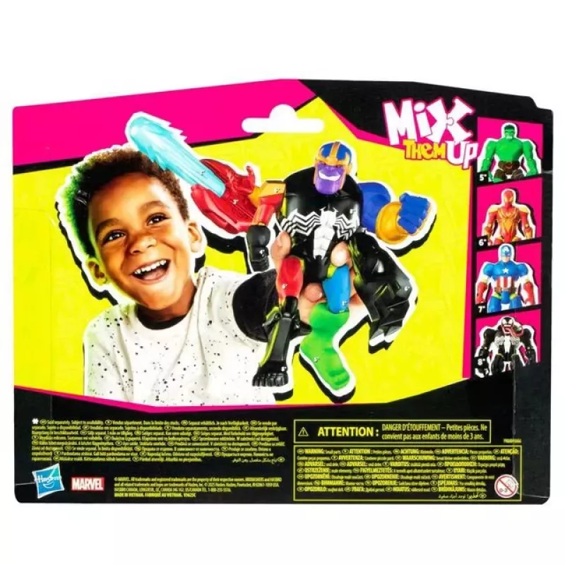 Marvel MixMashers Avengers Thanos Mix-&-Match, 4 a, Mitmevärviline