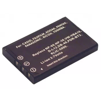 2-Power digikaamera aku 3,7 V 1150 mAh, 1000 mAh, 3,7 V, liitiumioon (Li-Ion)