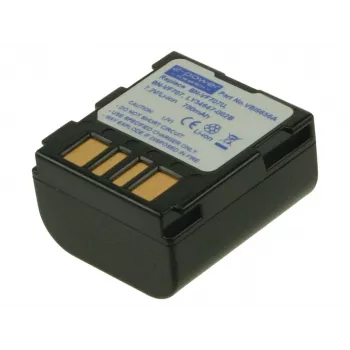 2-Power Videokaamera aku 7,2 V 750 mAh, 750 mAh, 7,2 V, liitiumioon (Li-Ion)